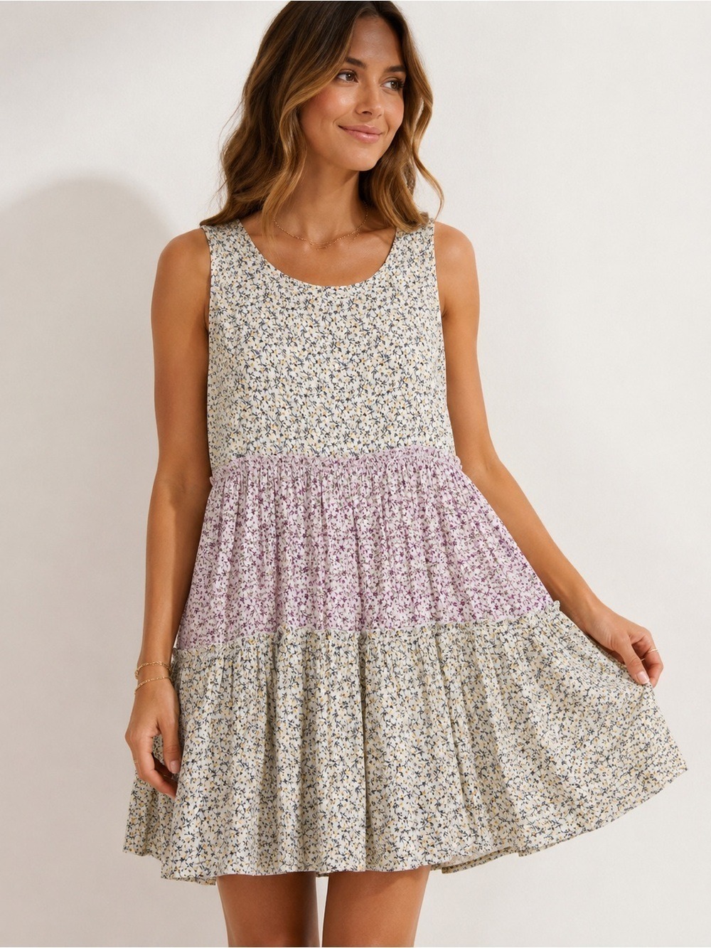 Altard State Floral Mini Dress Large
